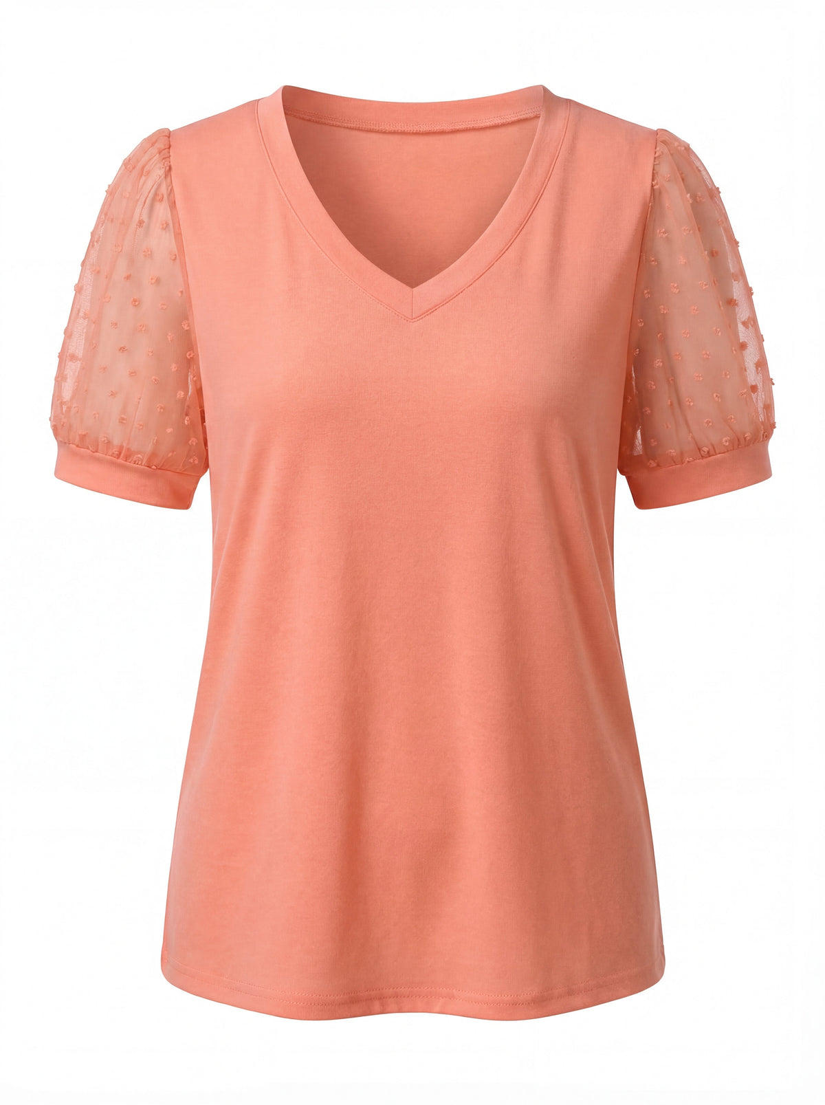 Thea | Women's V-Neck Puff Sleeve Top