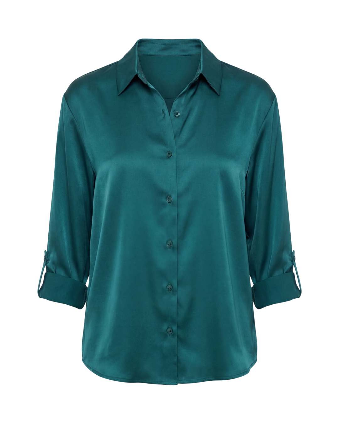 Thea | Women's Smooth Button-Up Blouse