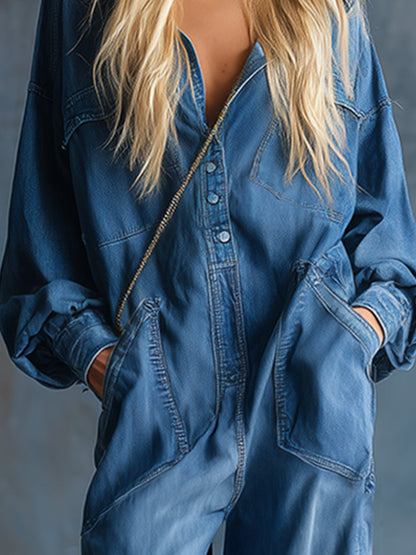 Rowan | Women’s Hooded Wide Leg Jumpsuit Casual