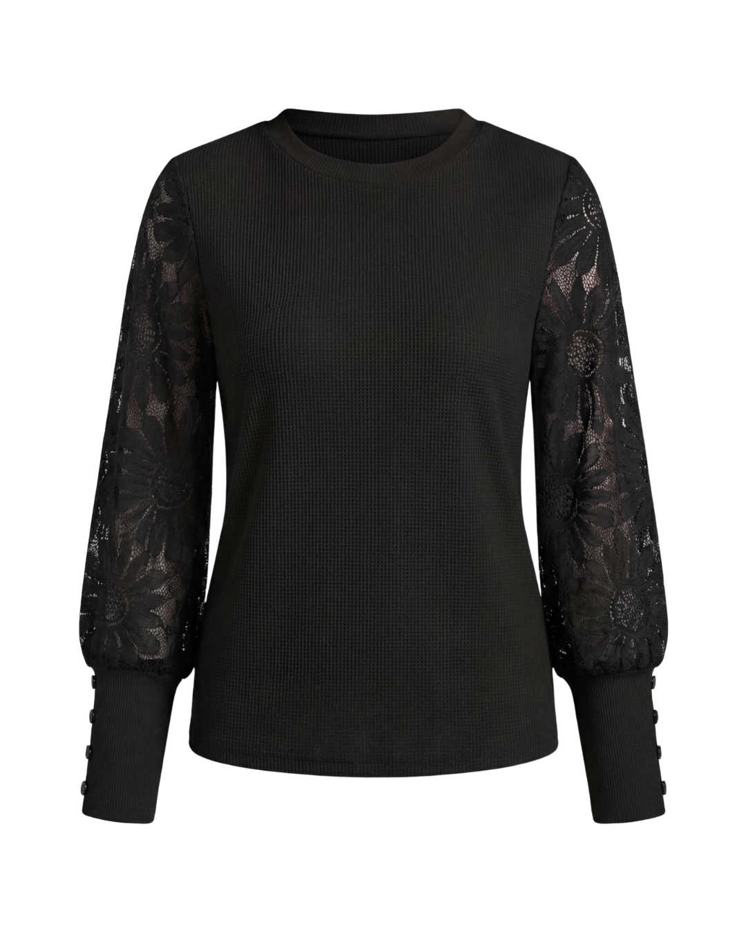 Mette | Women's Decorative Sleeve Button-Detail Blouse