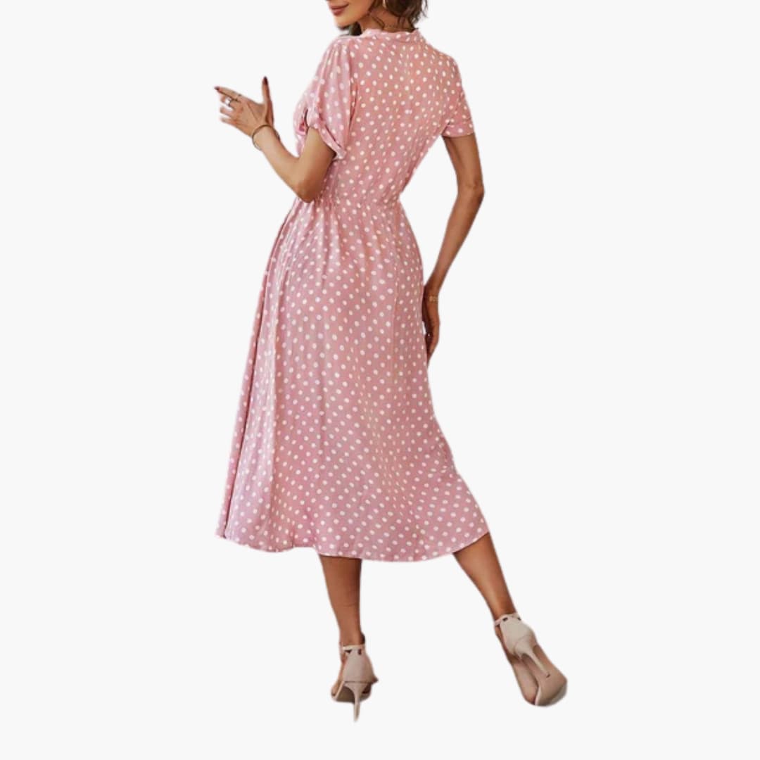 Thea | Women's Polka Dot Midi Dress