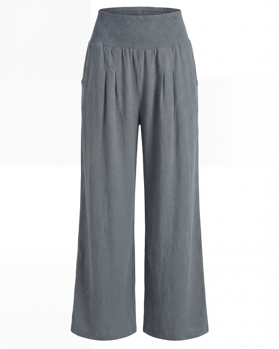 Mette | Women's High-Waisted Pleated Wide-Leg Pants