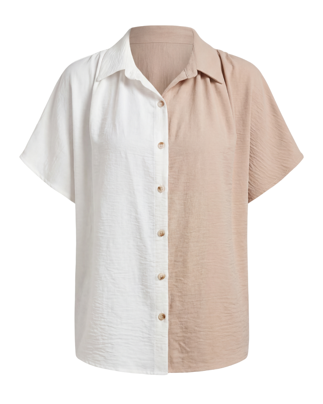 Remi | Women's Color-Block Button-Up Blouse