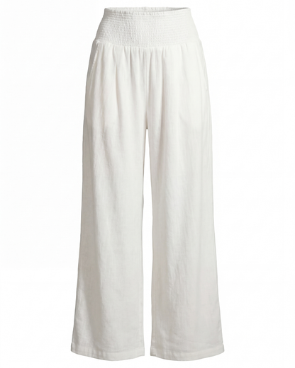 Mette | Women's High-Waisted Pleated Wide-Leg Pants