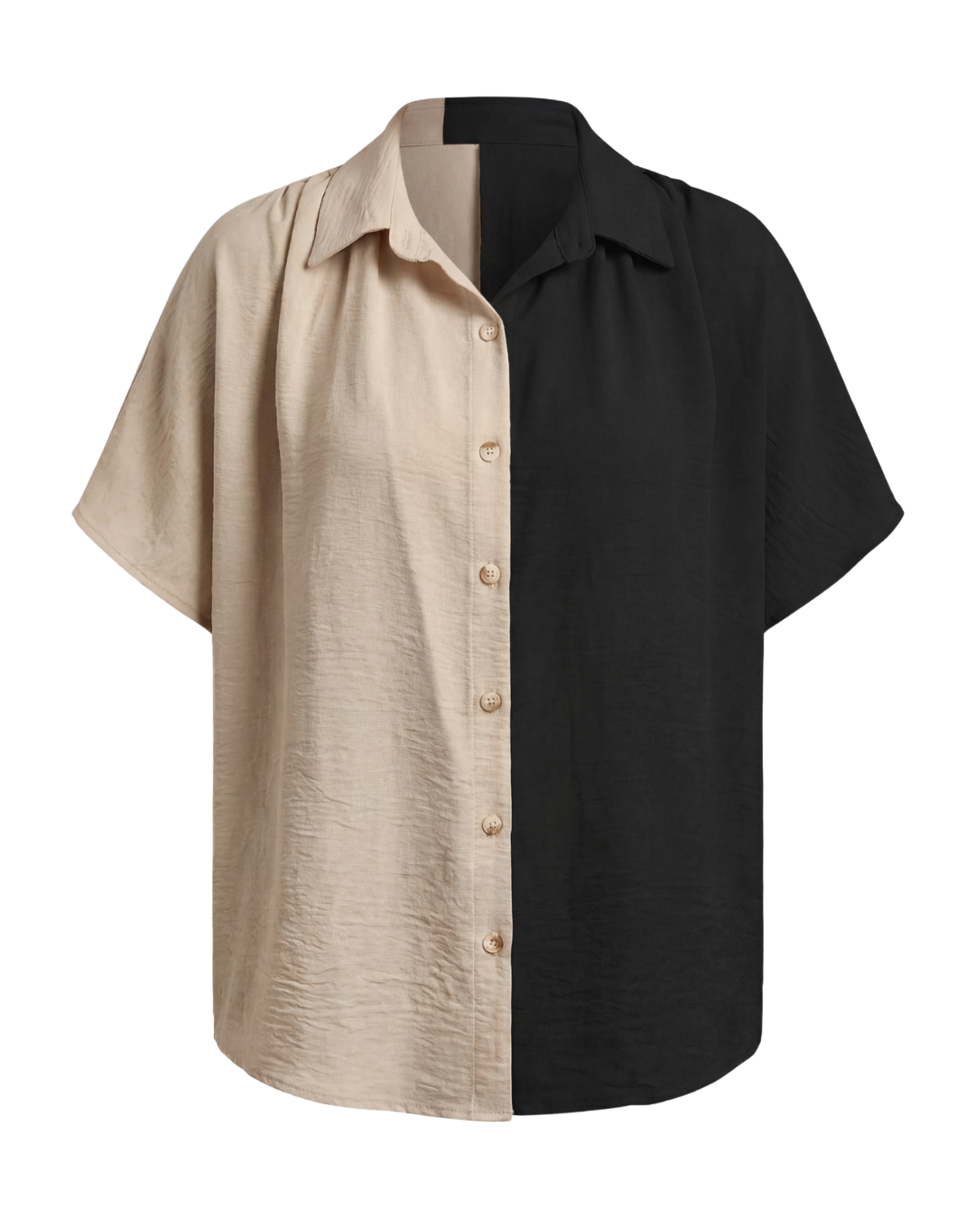 Remi | Women's Color-Block Button-Up Blouse