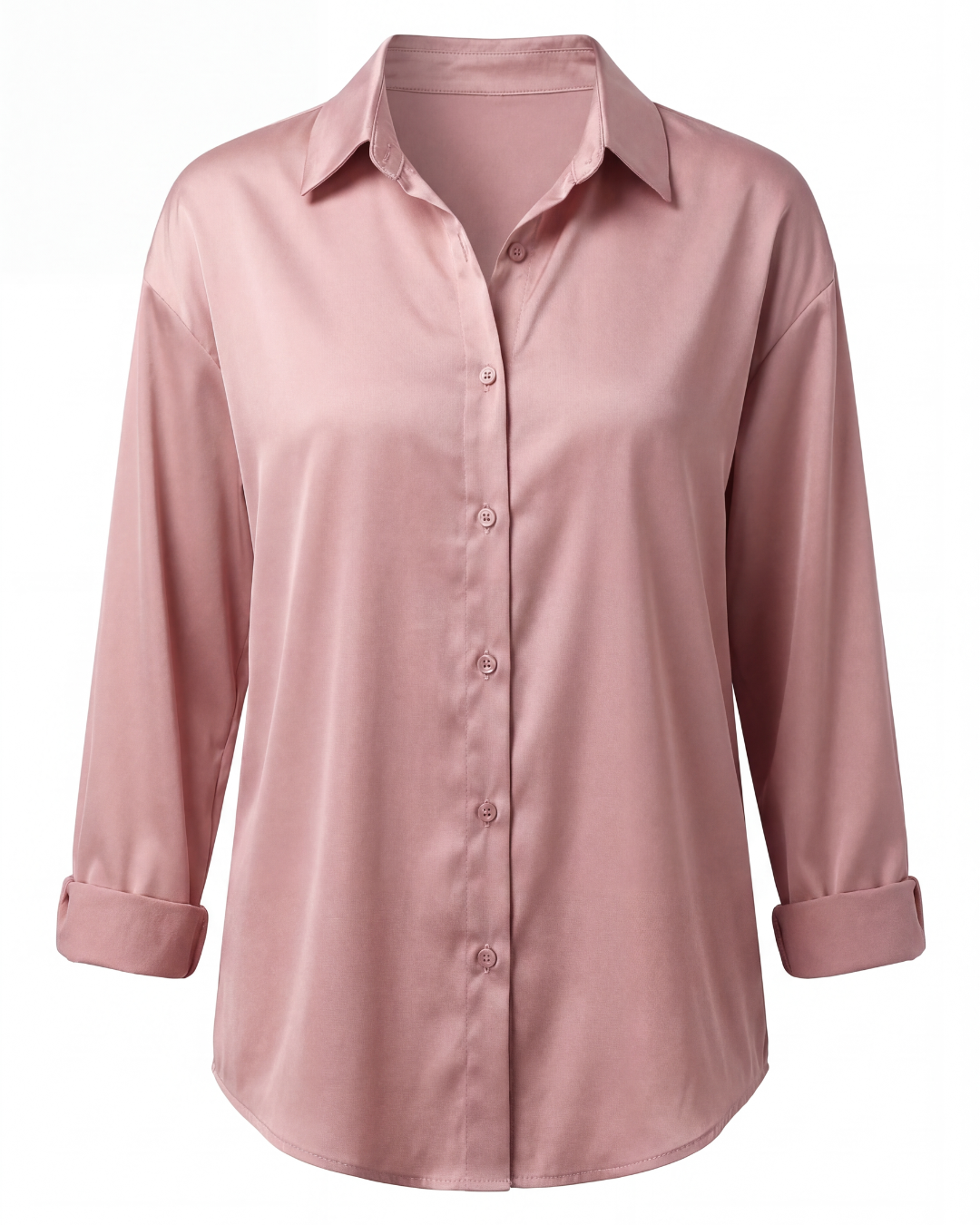 Thea | Women's Smooth Button-Up Blouse