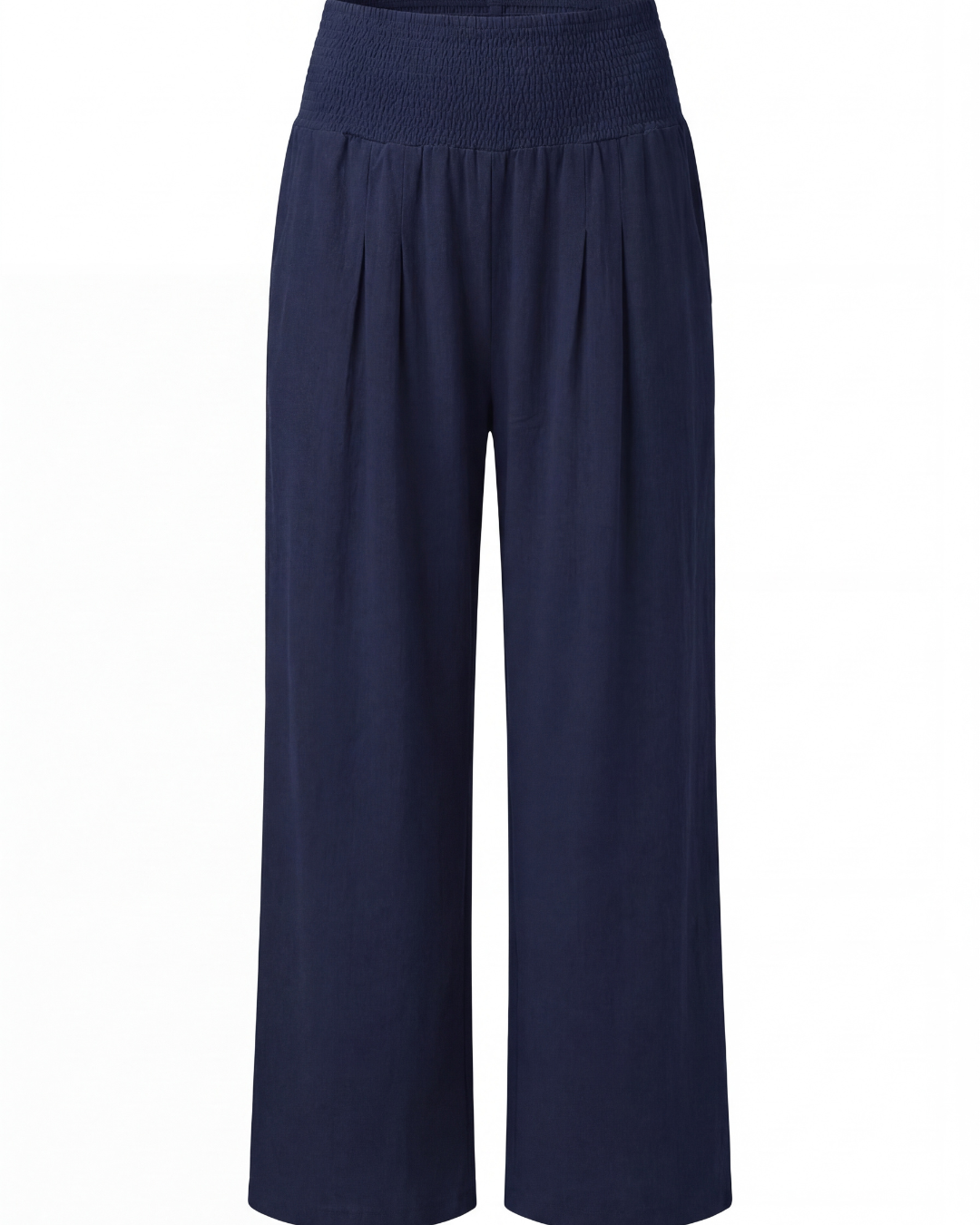 Mette | Women's High-Waisted Pleated Wide-Leg Pants