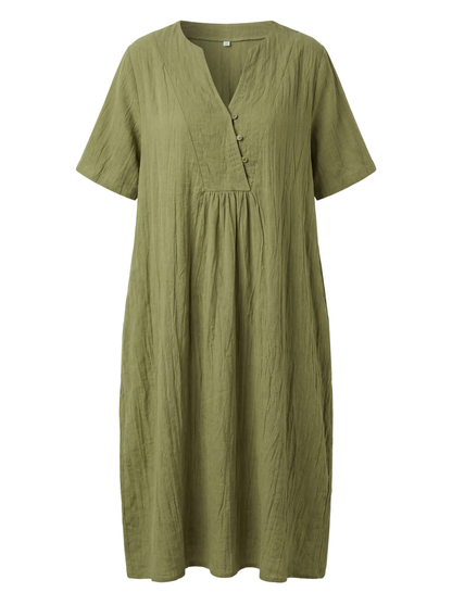 Sienna | Women's Casual V-Neck Midi Dress