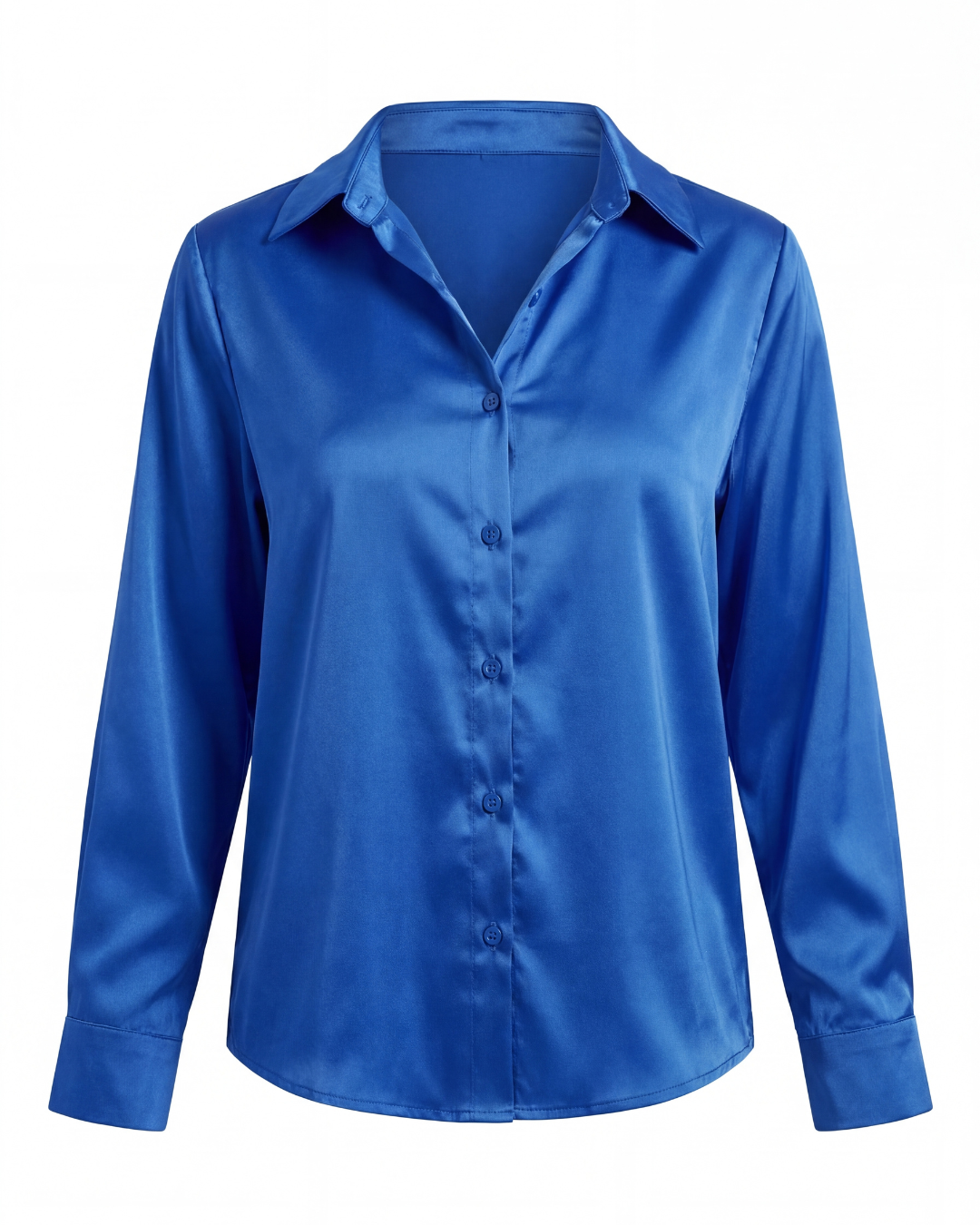 Thea | Women's Smooth Button-Up Blouse