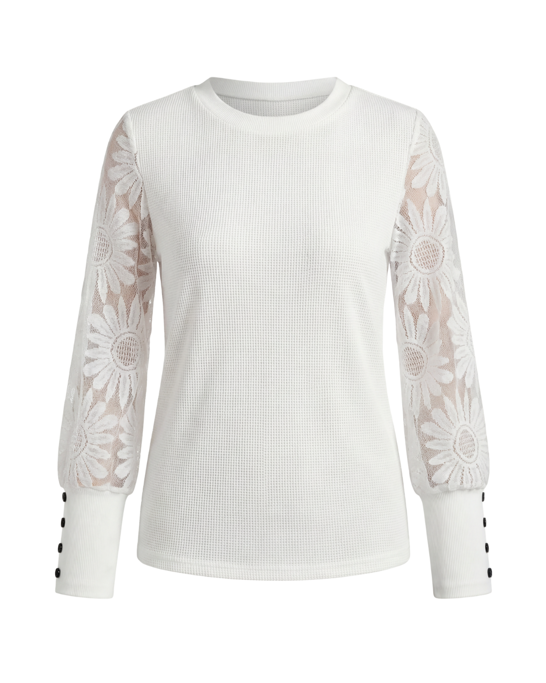 Mette | Women's Decorative Sleeve Button-Detail Blouse