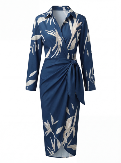 Marlow | Women's Elegant Floral Wrap Dress