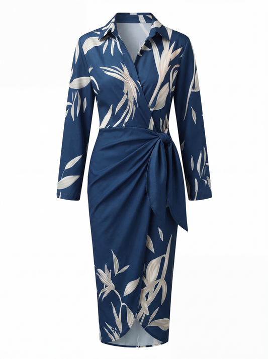 Marlow | Women's Elegant Floral Wrap Dress