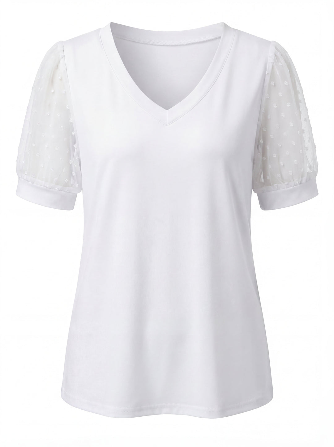 Thea | Women's V-Neck Puff Sleeve Top