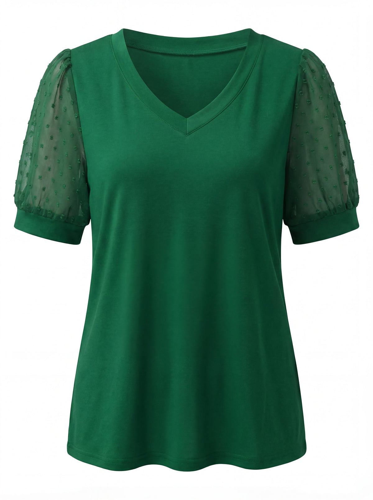 Thea | Women's V-Neck Puff Sleeve Top