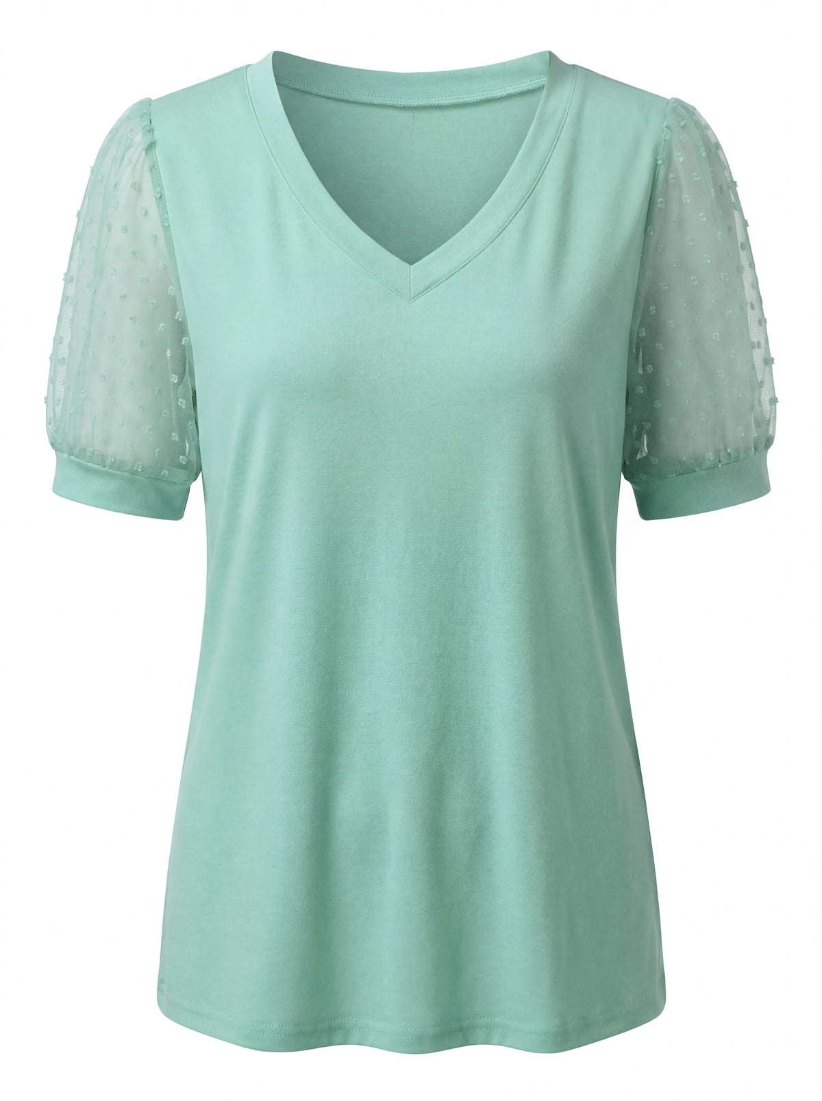 Thea | Women's V-Neck Puff Sleeve Top