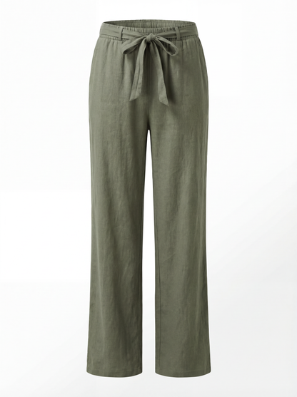 Wren | Women's Tied Waist Wide-Leg Pants